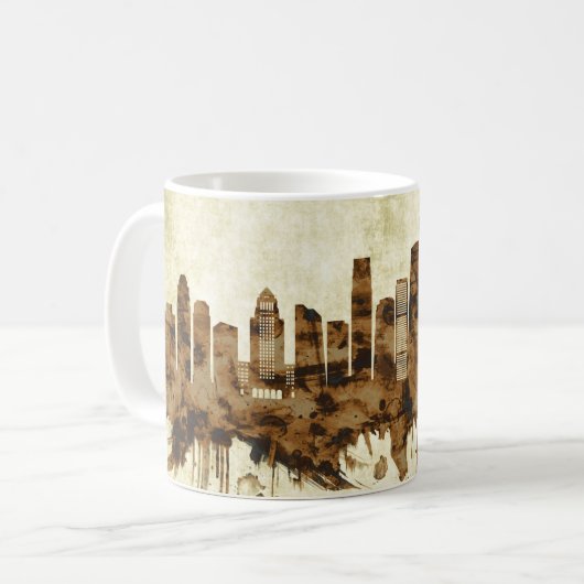 Los Angeles California Cityscape Koffiemok (Voorkant links)