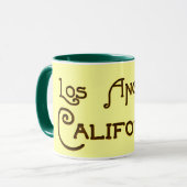 Los Angeles California Deco Logo Mug (Devant gauche)