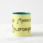 Los Angeles California Deco Poppy Mug (Centre)