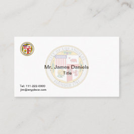 Los Angeles California Great Seal Visitekaartje