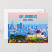 Los Angeles California Griffith Observatory Briefkaart (Voorkant / Achterkant)