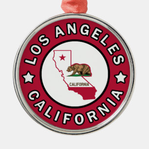 Los Angeles California Metalen Ornament
