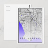 Los Angeles California Modern City Carte (Devant / Derrière)