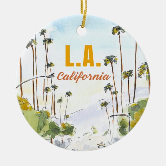 Los Angeles California Ornament (Voorkant)
