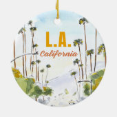 Los Angeles California Ornament (Achterkant)