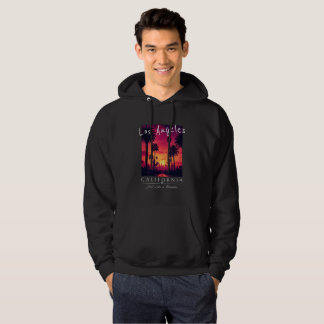 Los Angeles California Paradijs Zonsondergang Retr Hoodie