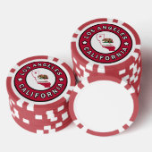 Los Angeles California Pokerchips (Opstapeling)