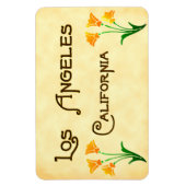 Los Angeles California Poppies Magnet (Vertical)
