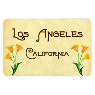 Los Angeles California Poppies Magnet Magneet