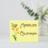Los Angeles California Poppy Briefkaart (Staand voorkant)