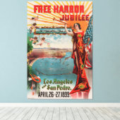  Los Angeles California Poster Canv Canvas Afdruk (Insitu (Houten vloer))