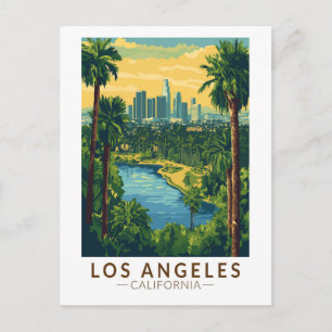 Los Angeles California Reis Kunst Vintage Briefkaart