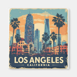 Los Angeles California Retro Reizen Magneet