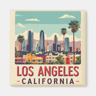 Los Angeles California Retro Reizen Magneet