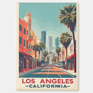 Los Angeles California Retro Reizen Magneet
