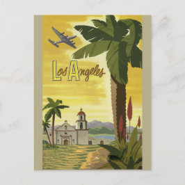 Los Angeles California Retro Vintage Travel Poster Briefkaart