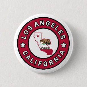 Los Angeles California Ronde Button 5,7 Cm