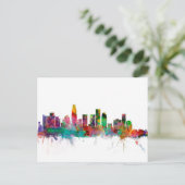 Los Angeles California Skyline Briefkaart (Staand voorkant)