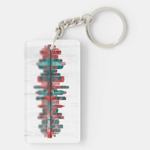 Los Angeles California Skyline Sleutelhanger
