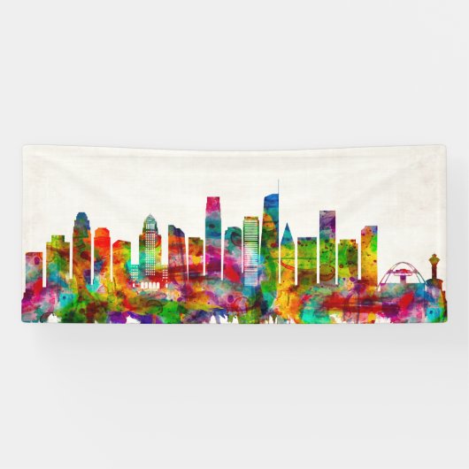 Los Angeles California Skyline Spandoek (Horizontaal)