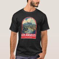 Los Angeles California Travel Art Embleem