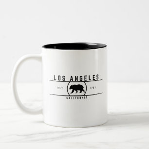 Los Angeles California Tweekleurige Koffiemok