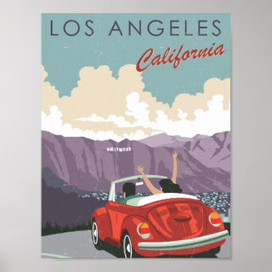 Los Angeles California Verenigde Staten Beroemde R Poster
