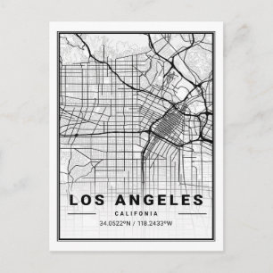 Los Angeles California, Verenigde Staten reisstadk Briefkaart