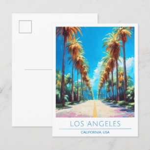 Los Angeles California Verenigde Staten Vintage Tr Briefkaart