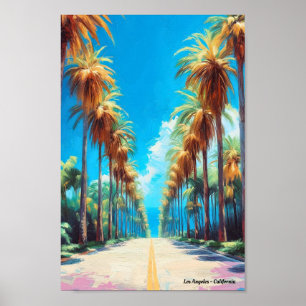 Los Angeles California Verenigde Staten Vintage Tr Poster