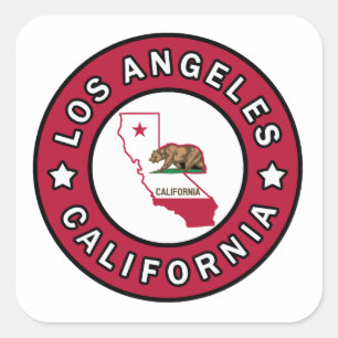 Los Angeles California Vierkante Sticker