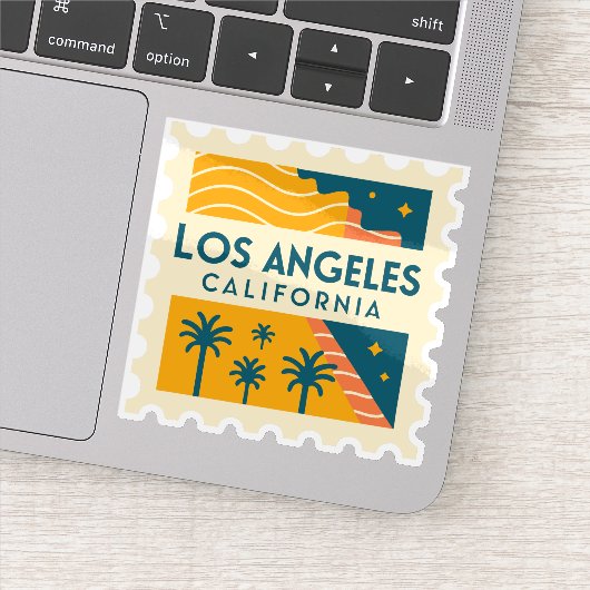 Los Angeles California Vintage Sticker (Detail)