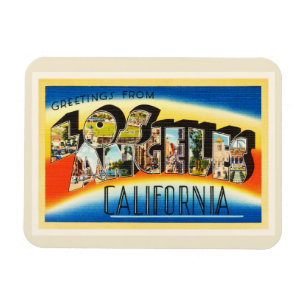Los Angeles California Vintage Travel Souvenir Magneet
