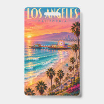 Los Angeles California Zonsondergang Reisposter