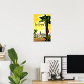 Los Angeles, Californie, affiche de voyage. (Bureau à domicile)