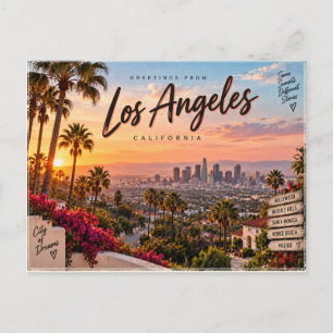 Los Angeles Californië Briefkaart