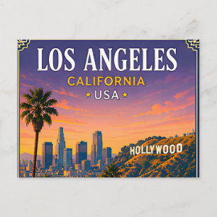 🌴 Los Angeles Californië Herinnering Van Hollywoo Briefkaart