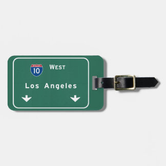 Los Angeles Californië Interstate Highway Autosnel Bagagelabel