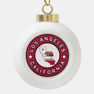 Los Angeles Californië Keramische Bal Ornament