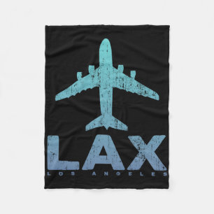 Los Angeles Californië Lax Luchthavencode La Vakan Fleece Deken