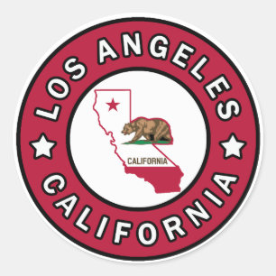 Los Angeles Californië Ronde Sticker