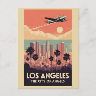  Los Angeles, Californië Stad van Engelen Briefkaart