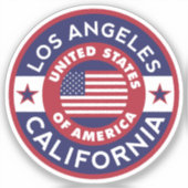 LOS ANGELES, Californië Sticker (Voorkant)