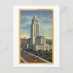 Los Angeles, Californië-Uitzicht van het stadhuis Briefkaart
