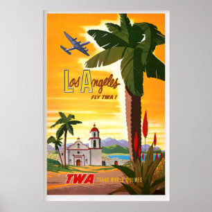Los Angeles Californië VS Amerika Verenigde Staten Poster