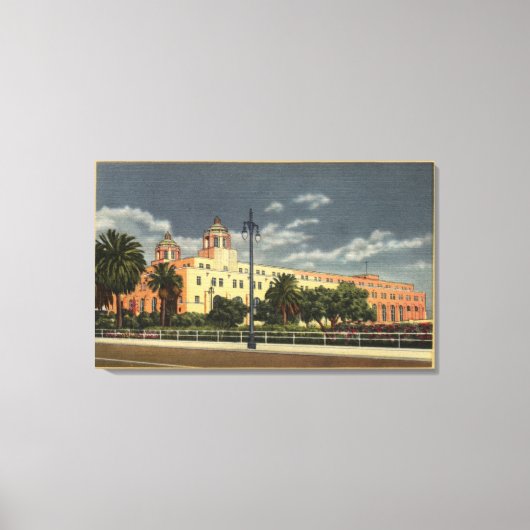 Los Angeles, CaliforniëPost Kantoor-terminal Canvas Afdruk (Voorkant)