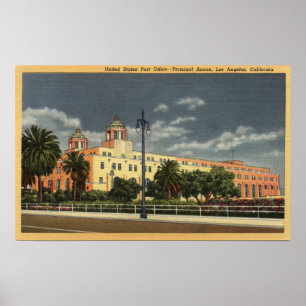 Los Angeles, CaliforniëPost Kantoor-terminal Poster