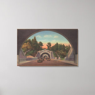 Los Angeles, CATunnel Uitzicht van het Elysiaanse Canvas Afdruk