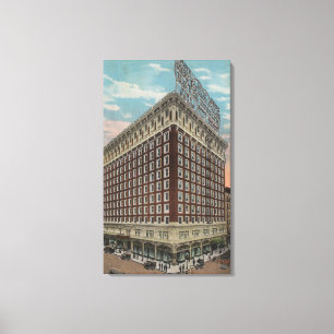 Los Angeles, CAView of the Hotel Rosslyn Canvas Afdruk