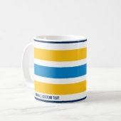 Los Angeles Chargers Minimalist Bars Coffee Mug (Devant gauche)